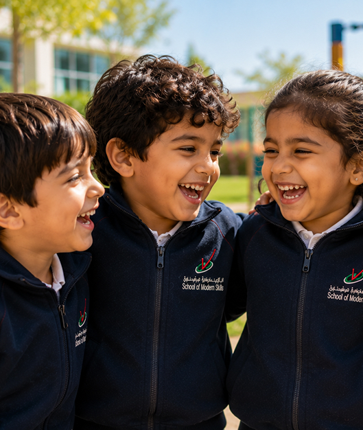 Students enjoying time together outdoors