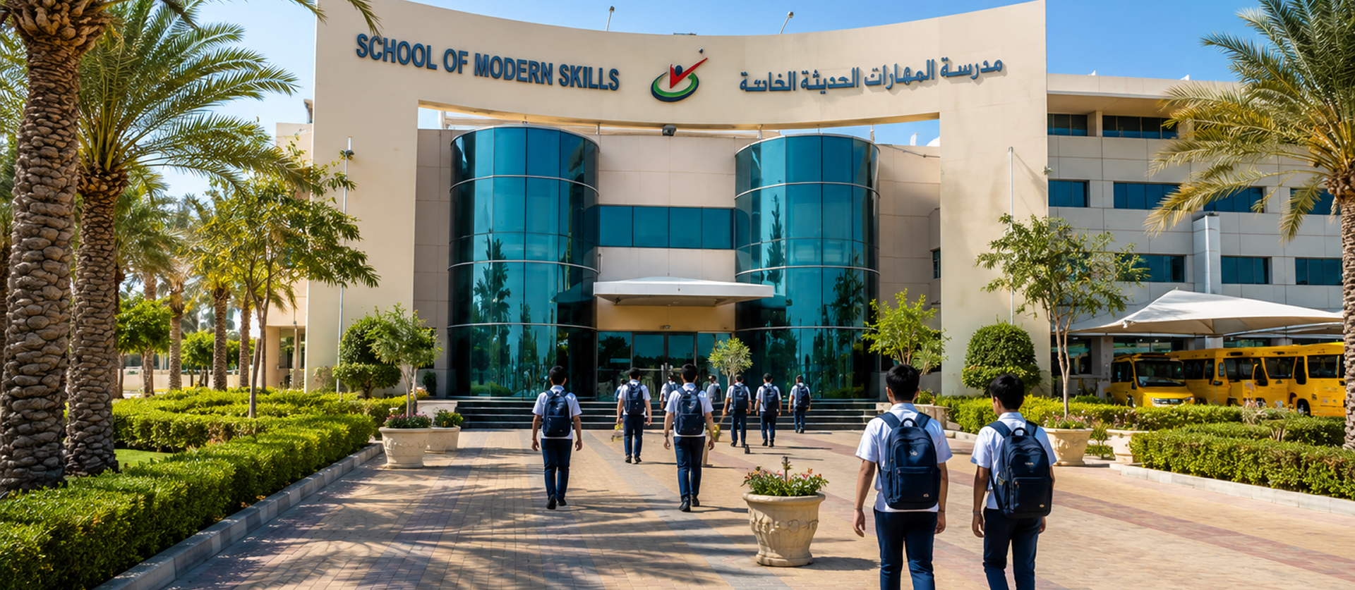 School of Modern Skills campus with students
