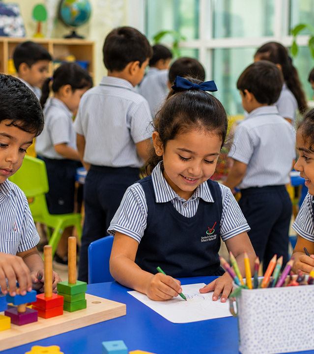 FS1 to Year 2 students in School of Modern Skills uniform
