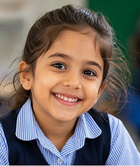 Smiling Early Years student