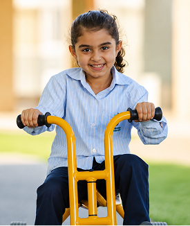 A School of Modern Skills student enjoying outdoor play