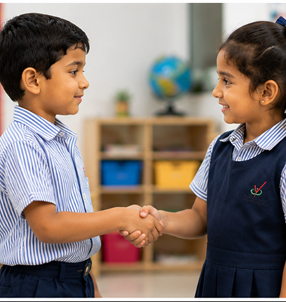 Students building a caring and inclusive school community